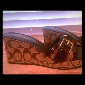 Coach Slip On Wedges, Size 7